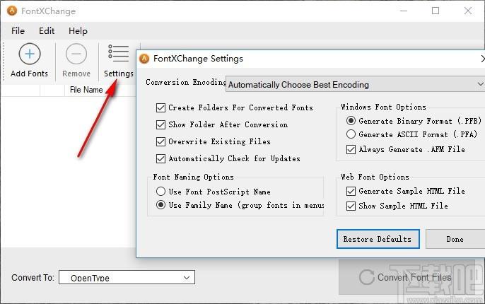 FontXChange下载,字体格式转换器,字体格式转换